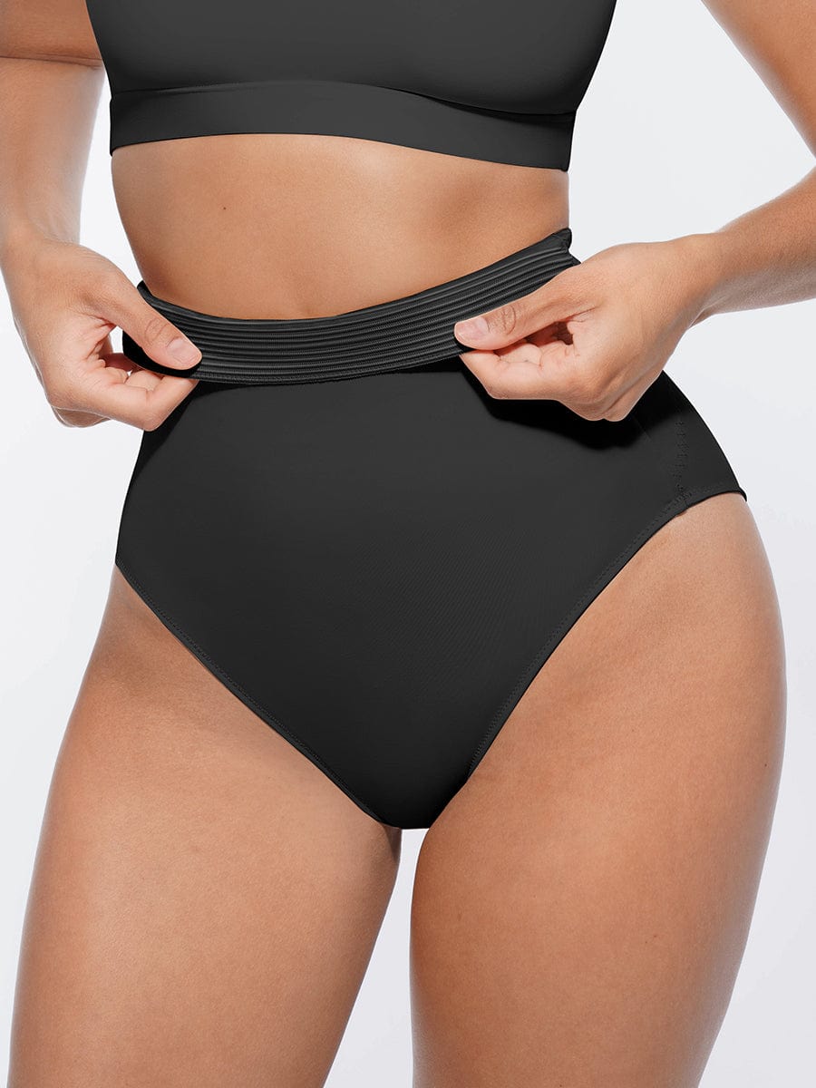 High-Waist Tummy Control Panties with Antibacterial Fabric - FirmaHold