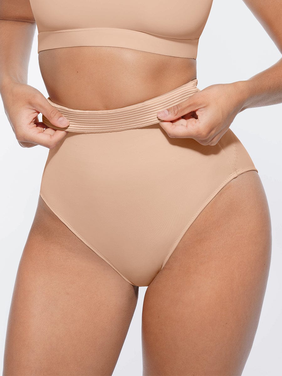 High-Waist Tummy Control Panties with Antibacterial Fabric - FirmaHold