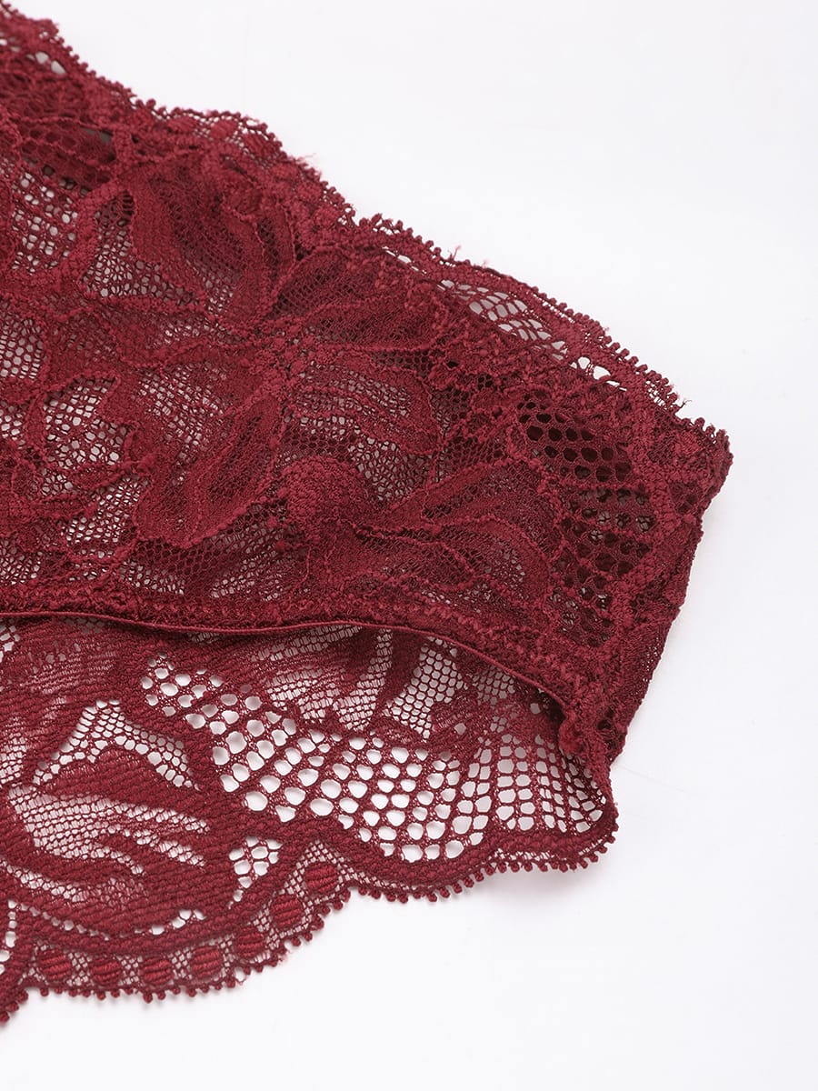 Low-Rise Lace Tummy Control Panties with Antibacterial Cotton Crotch - FirmaLace
