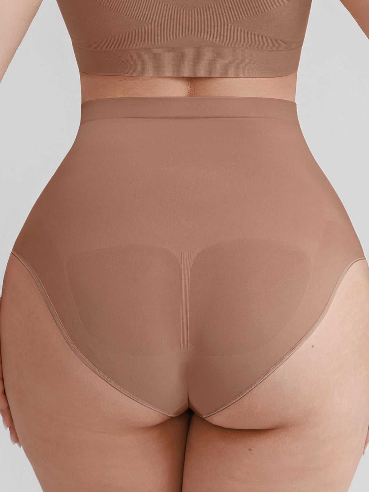 Seamless High Waist Tummy Control Briefs with Anti-Slip Silicone Waistband - FirmaHold