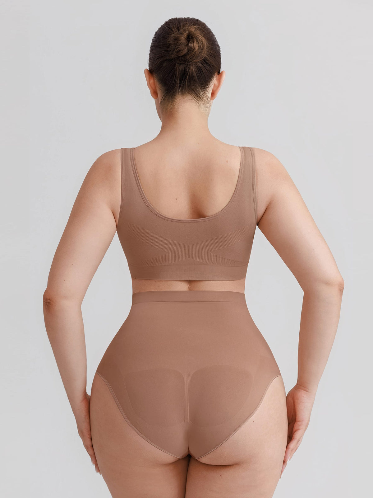 Seamless High Waist Tummy Control Briefs with Anti-Slip Silicone Waistband - FirmaHold