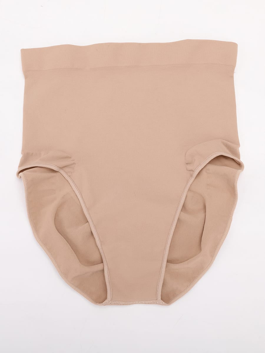 Seamless High Waist Tummy Control Briefs with Anti-Slip Silicone Waistband - FirmaHold