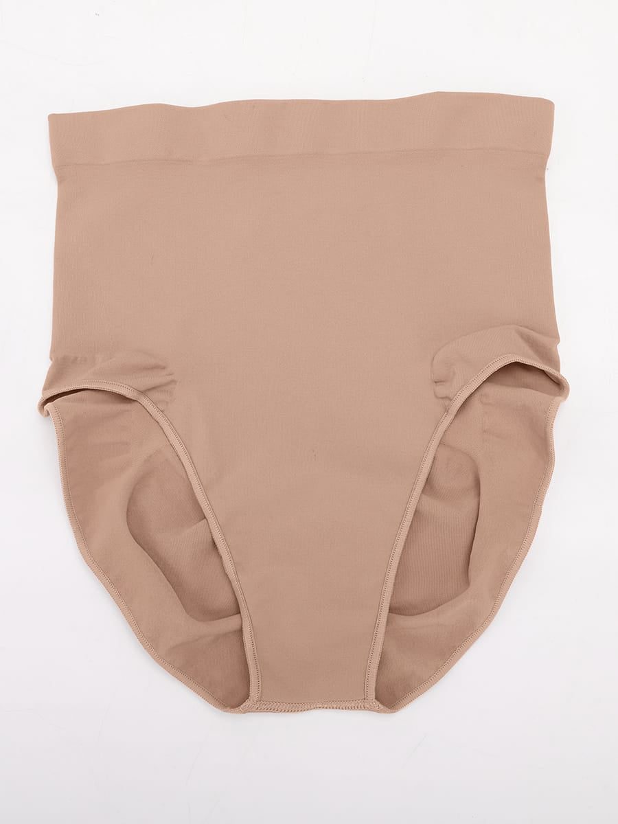 Seamless High Waist Tummy Control Briefs with Anti-Slip Silicone Waistband - FirmaHold