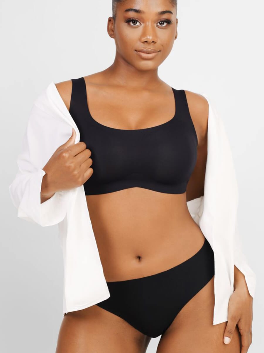 Non-Marking Comfort Wireless Bra with Drop Glue Design for Bust Support - FirmaLift