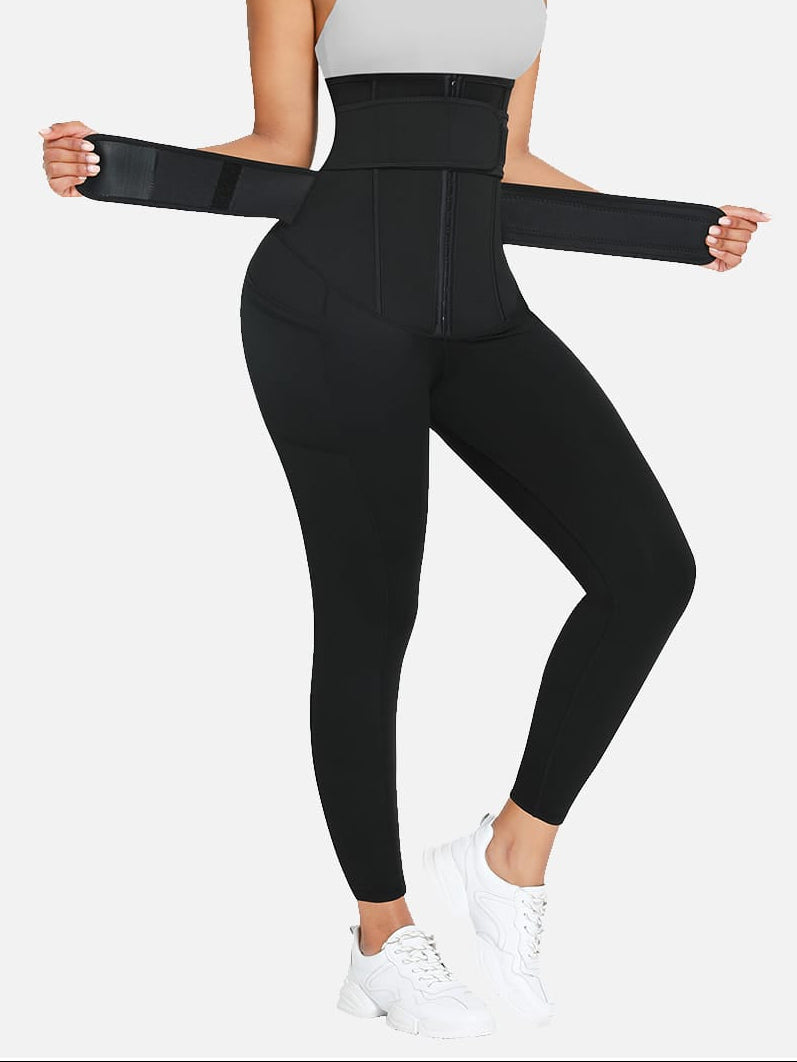 Pocket Waist Trainer Leggings with Butt-Lift Design - FirmaControl