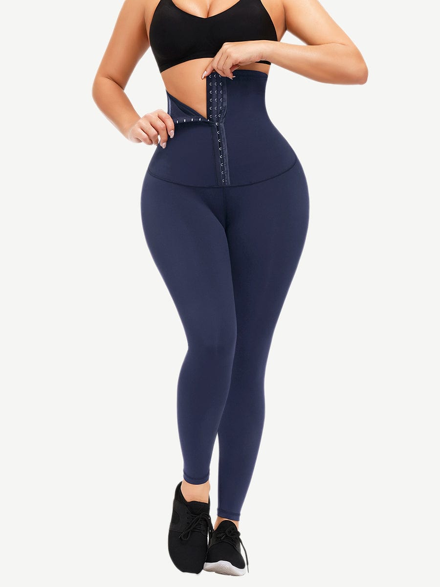 Waist Trainer Leggings with Hooks and Tummy Control FirmaActive
