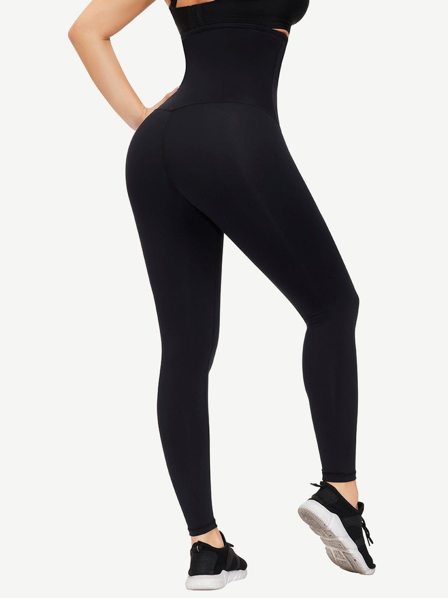 Waist Trainer Leggings with Hooks and Tummy Control FirmaActive