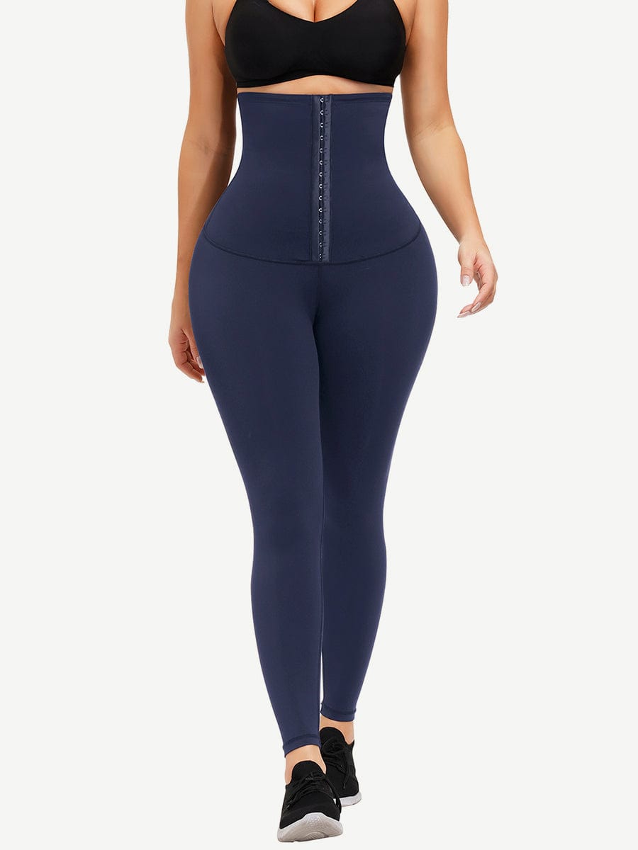 Waist Trainer Leggings with Hooks and Tummy Control FirmaActive