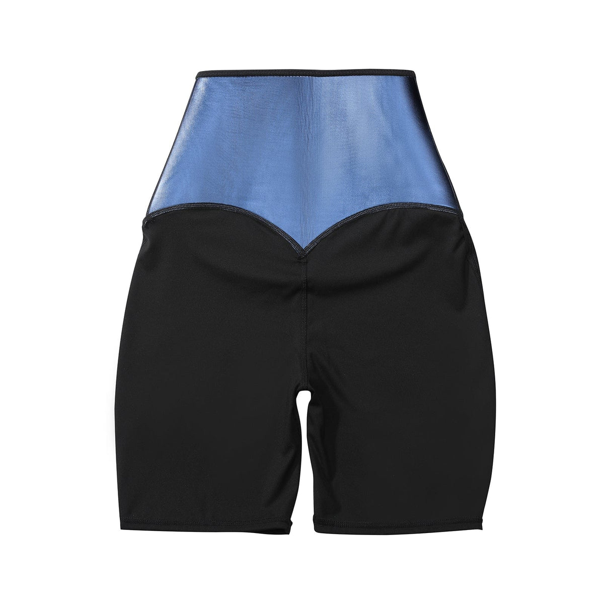 High Rise Neoprene Waist Trainer Shorts with 3 Row Hooks - FirmaControl