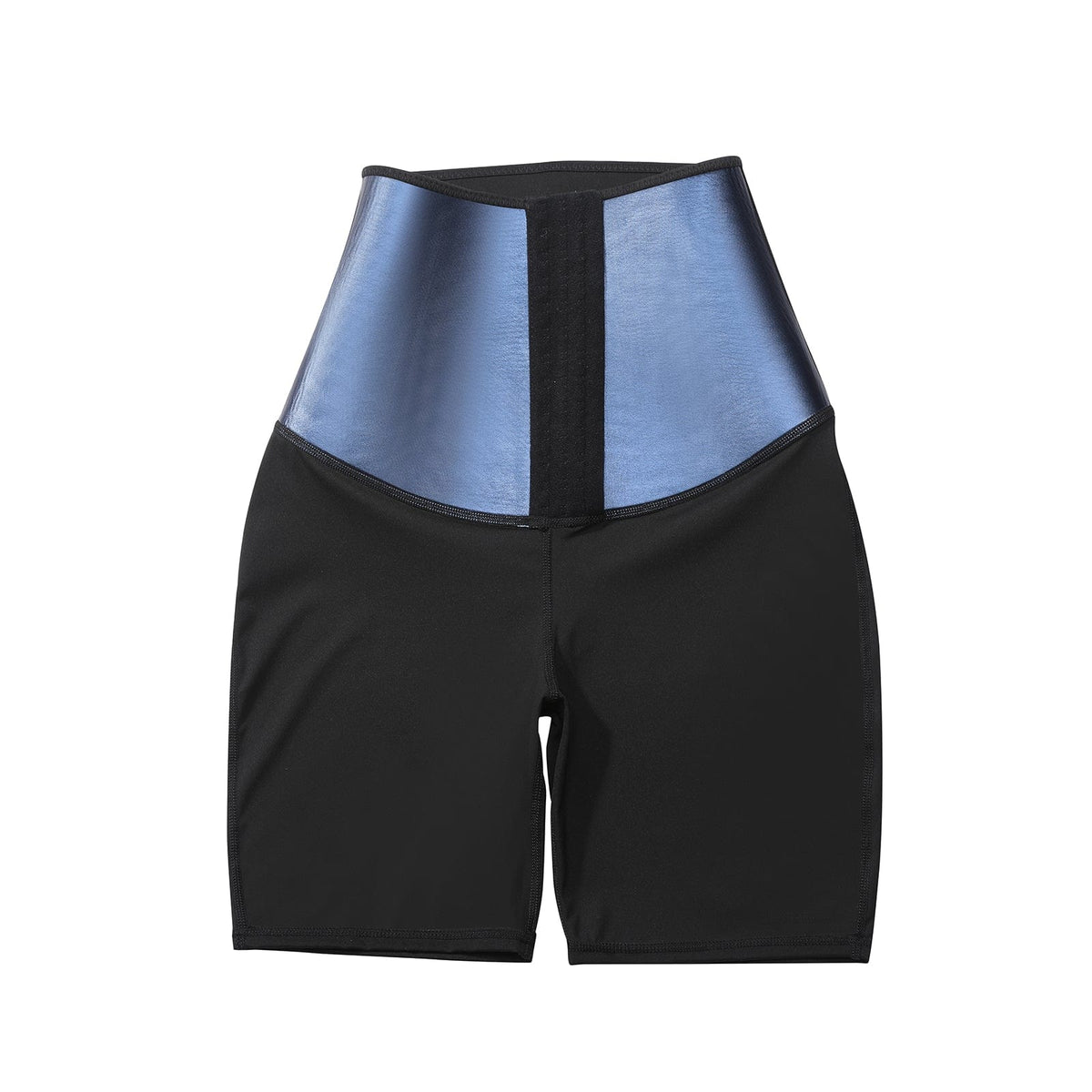 High Rise Neoprene Waist Trainer Shorts with 3 Row Hooks - FirmaControl