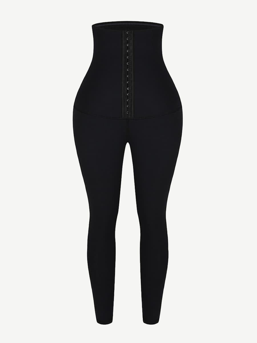 Waist Trainer Leggings with Hooks and Tummy Control FirmaActive