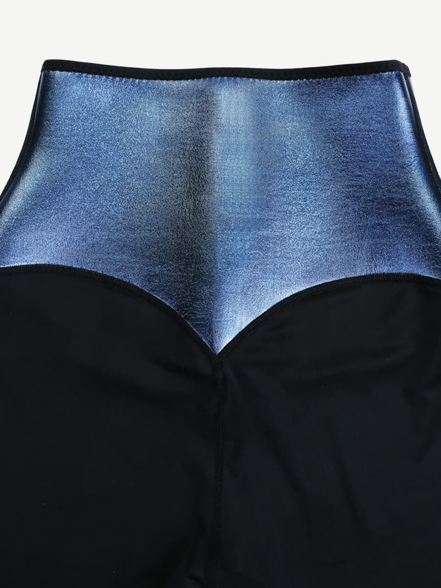 High-Rise Neoprene Waist Trainer Leggings with 3-Row Hooks - FirmaControl