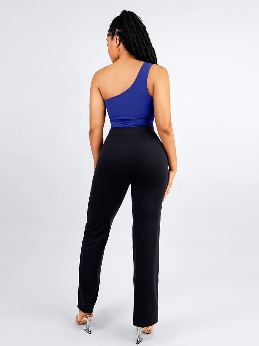 Waist Trainer Leggings with Built-in Shaping Shorts - FirmaSculpt