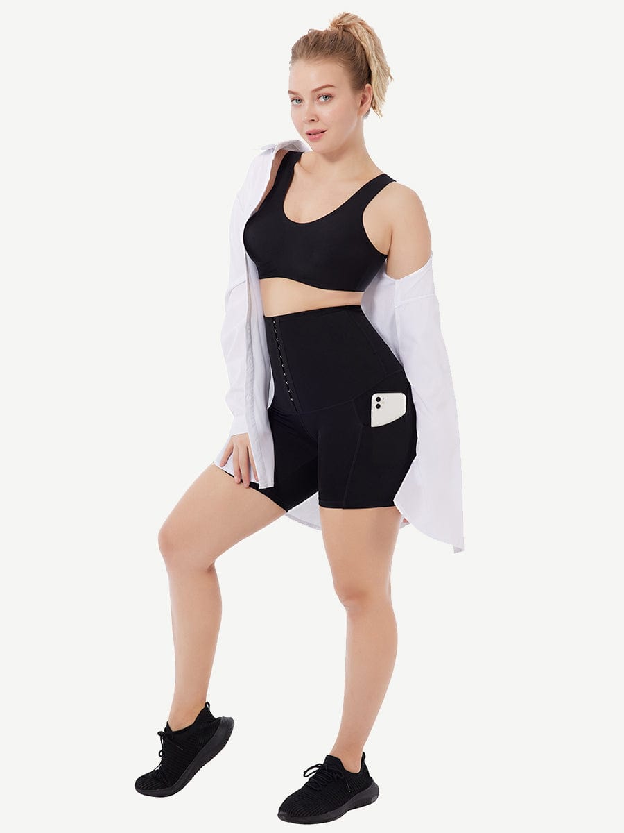 Sports Shaping Leggings with Side Pockets - FirmaControl