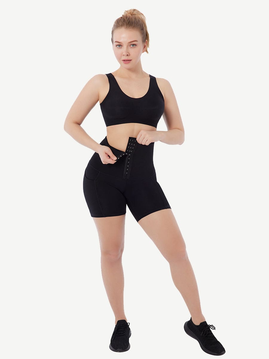 Sports Shaping Leggings with Side Pockets - FirmaControl