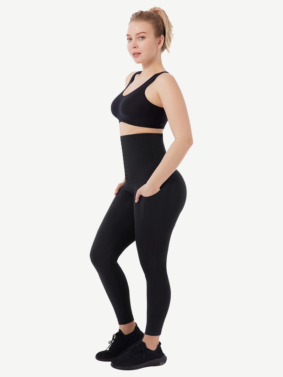 Full-Length Tummy Control Body Pants with Pockets - FirmaControl