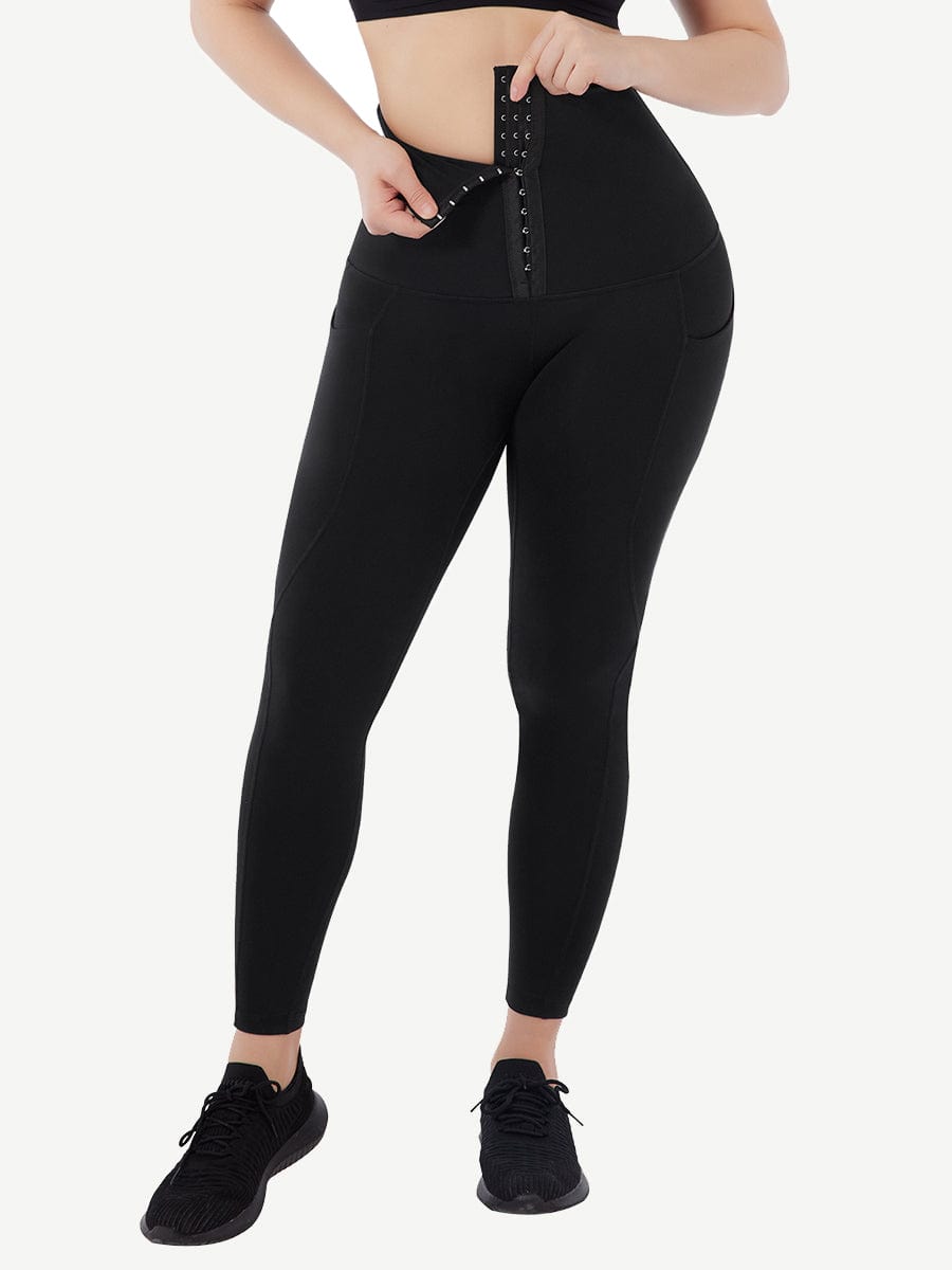 Full-Length Tummy Control Body Pants with Pockets - FirmaControl