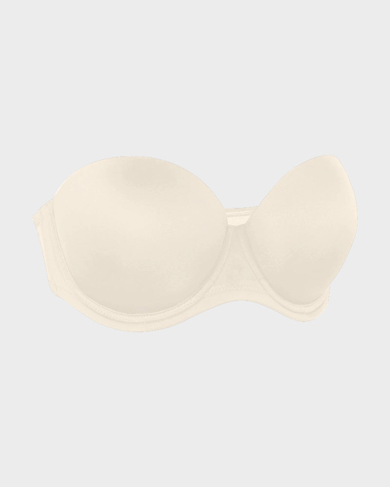 Underwire Bandeau Bra with Removable Straps - FirmFlex