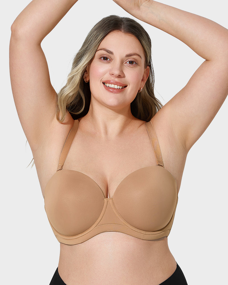 Moulded Cup Underwire Bra with Removable Straps - FirmaFlex