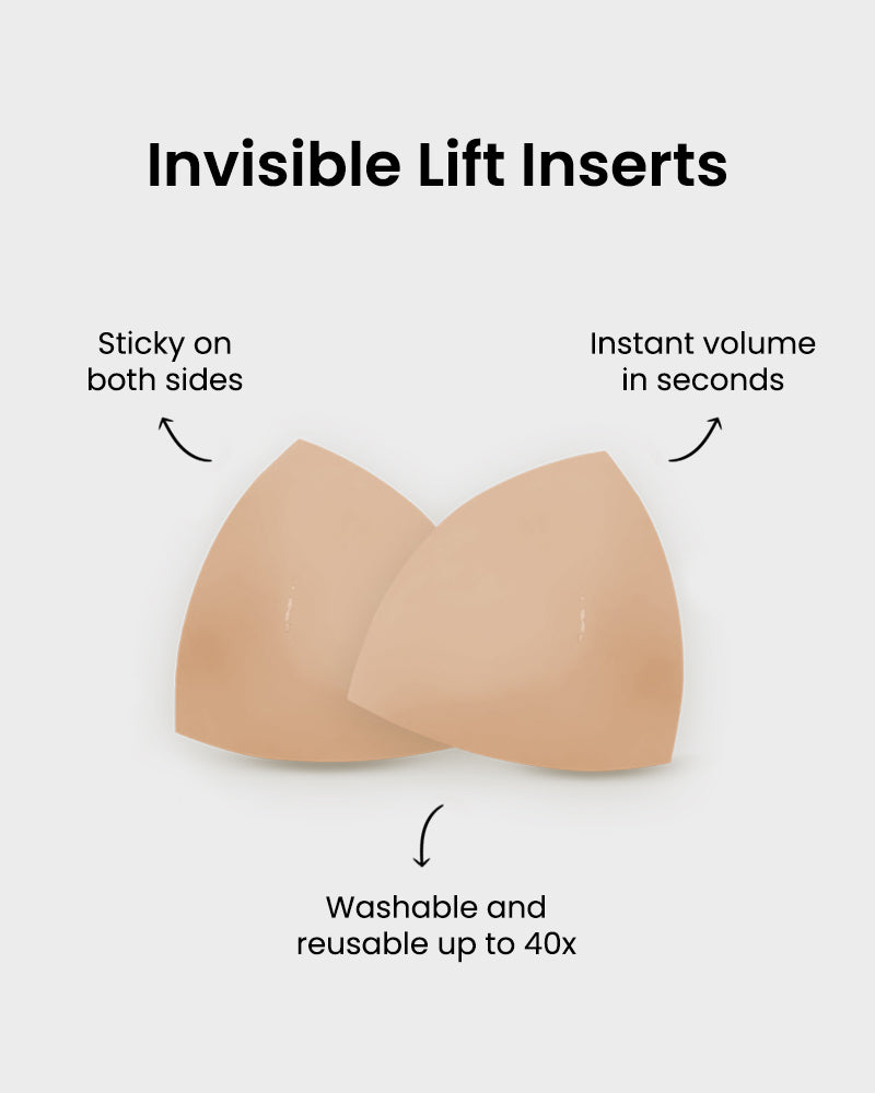 Double-Sided Adhesive Invisible Lift Inserts 2-Pack - FirmaHold