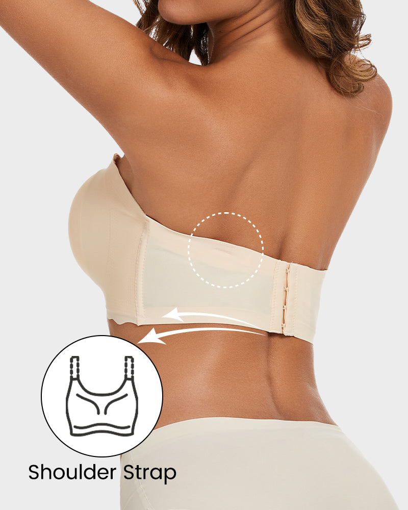 Strapless Invisible Push-Up Bra - FirmaHold