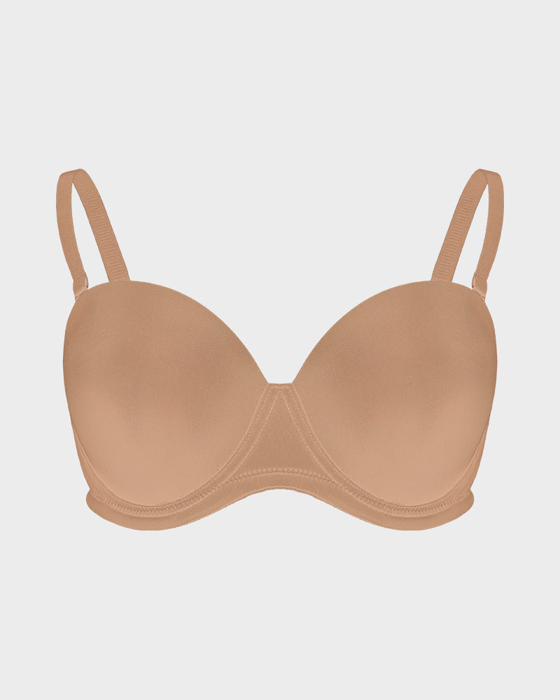 Moulded Cup Underwire Bra with Removable Straps - FirmaFlex