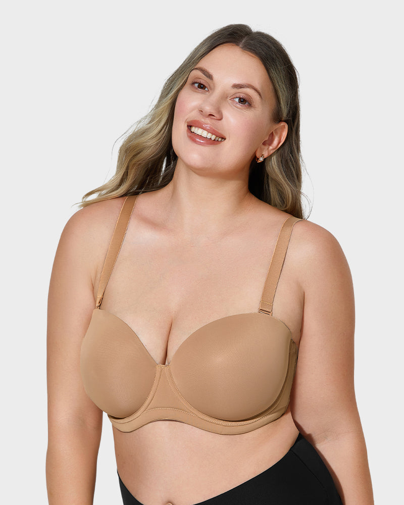 Moulded Cup Underwire Bra with Removable Straps - FirmaFlex