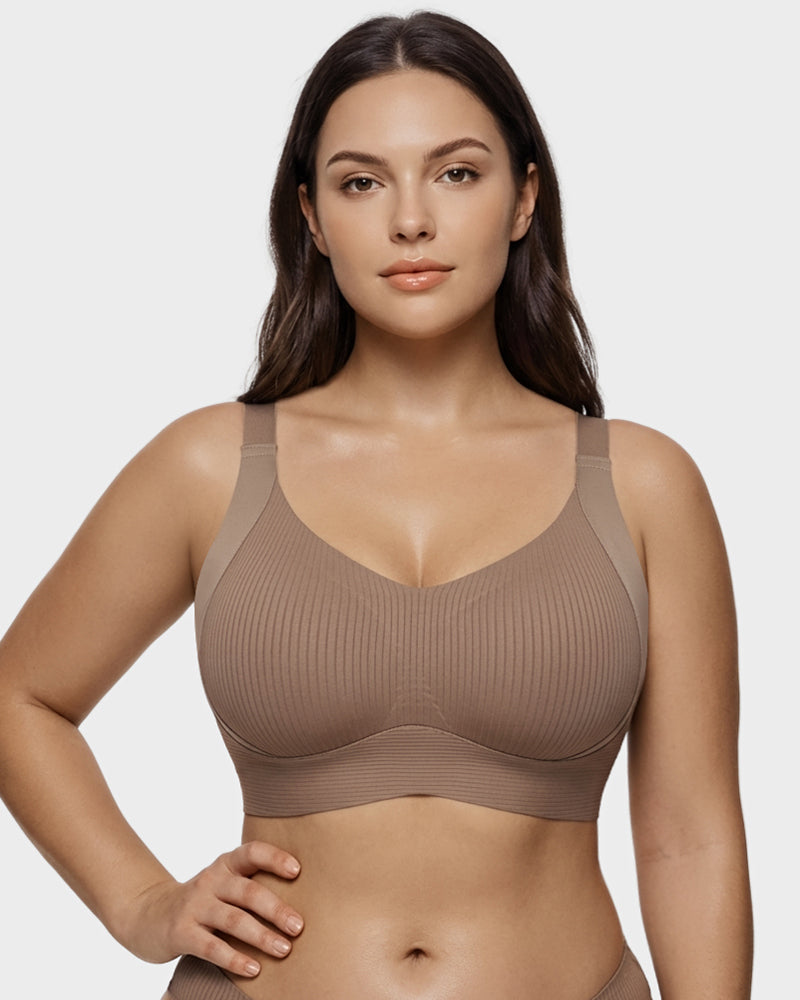 Ribbed Wireless Everyday Lift Bra 3-Pack - FirmaSoft