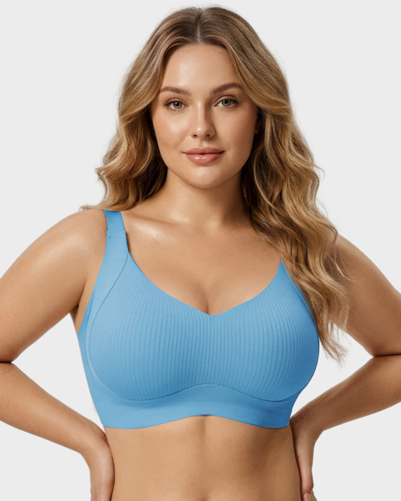 Ribbed Wireless Everyday Lift Bra 3-Pack - FirmaSoft