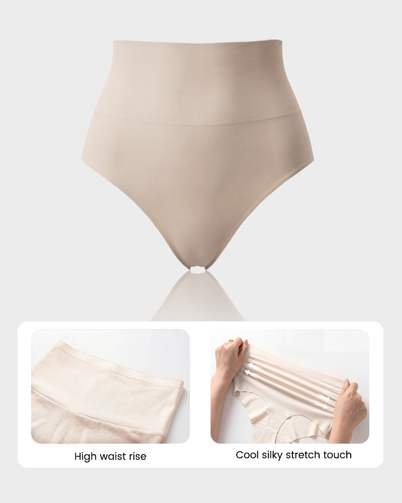 Seamless High-Waist Thong Underwear 5-Pack - FirmaSmooth