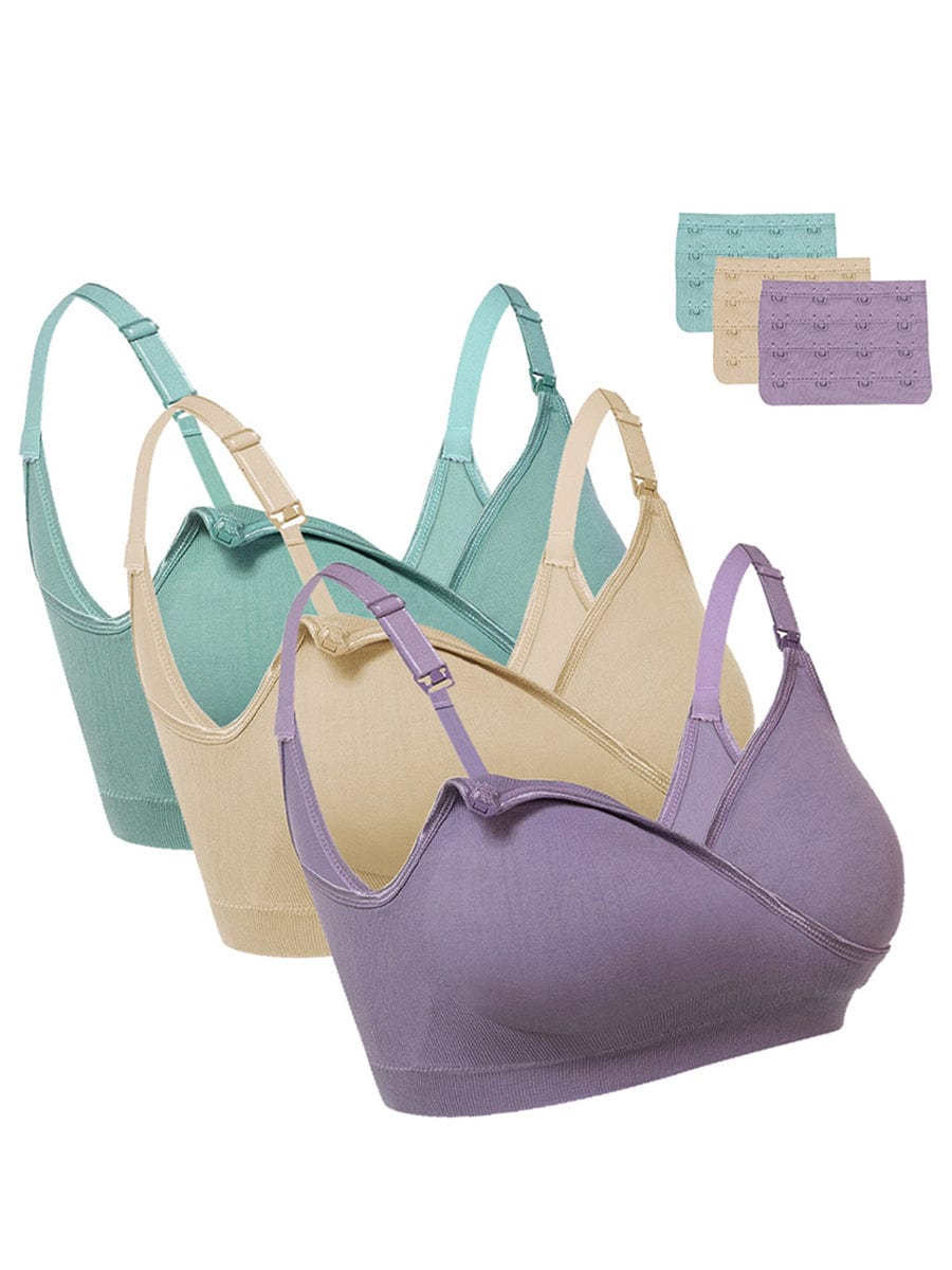 Seamless Adjustable Nursing Bra 3 Pack - FirmaActive