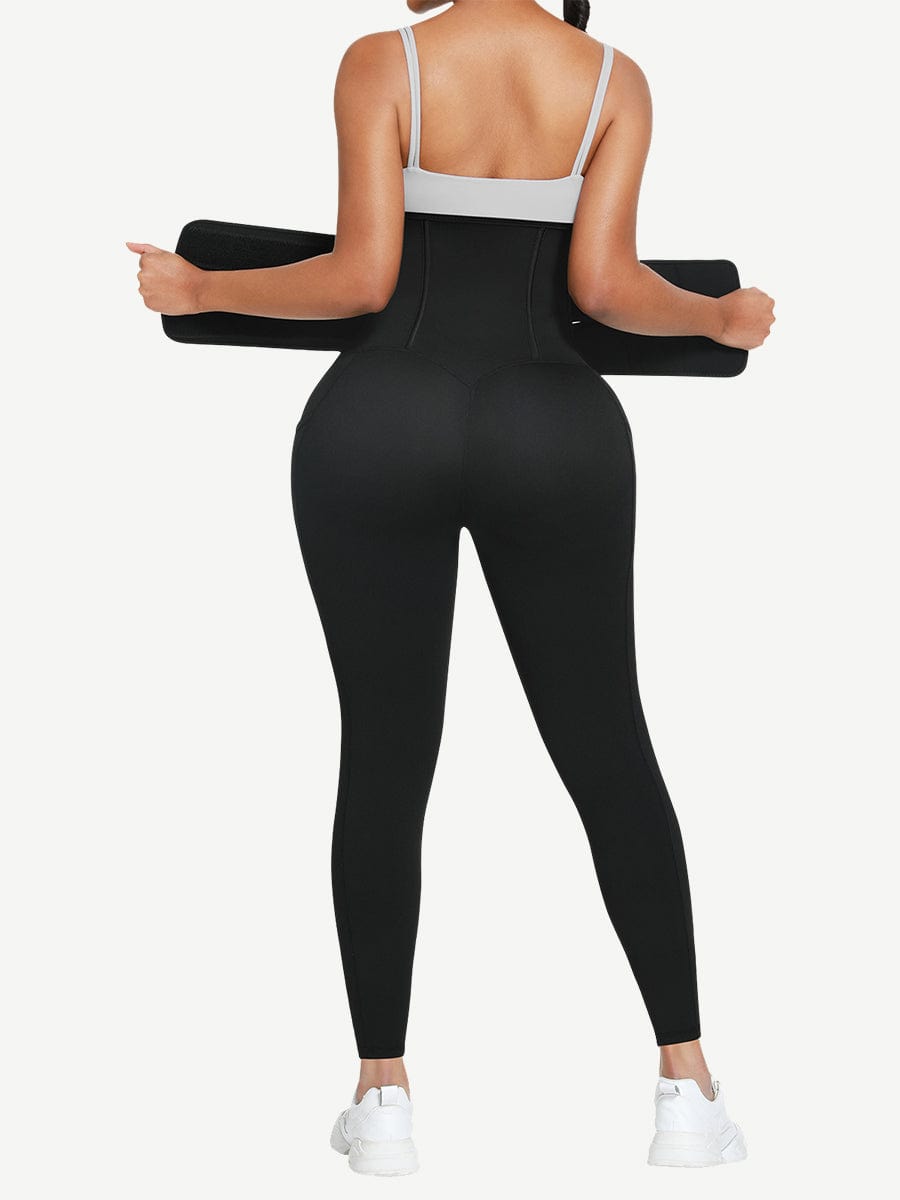 Pocket Waist Trainer Leggings with Butt-Lift Design - FirmaControl