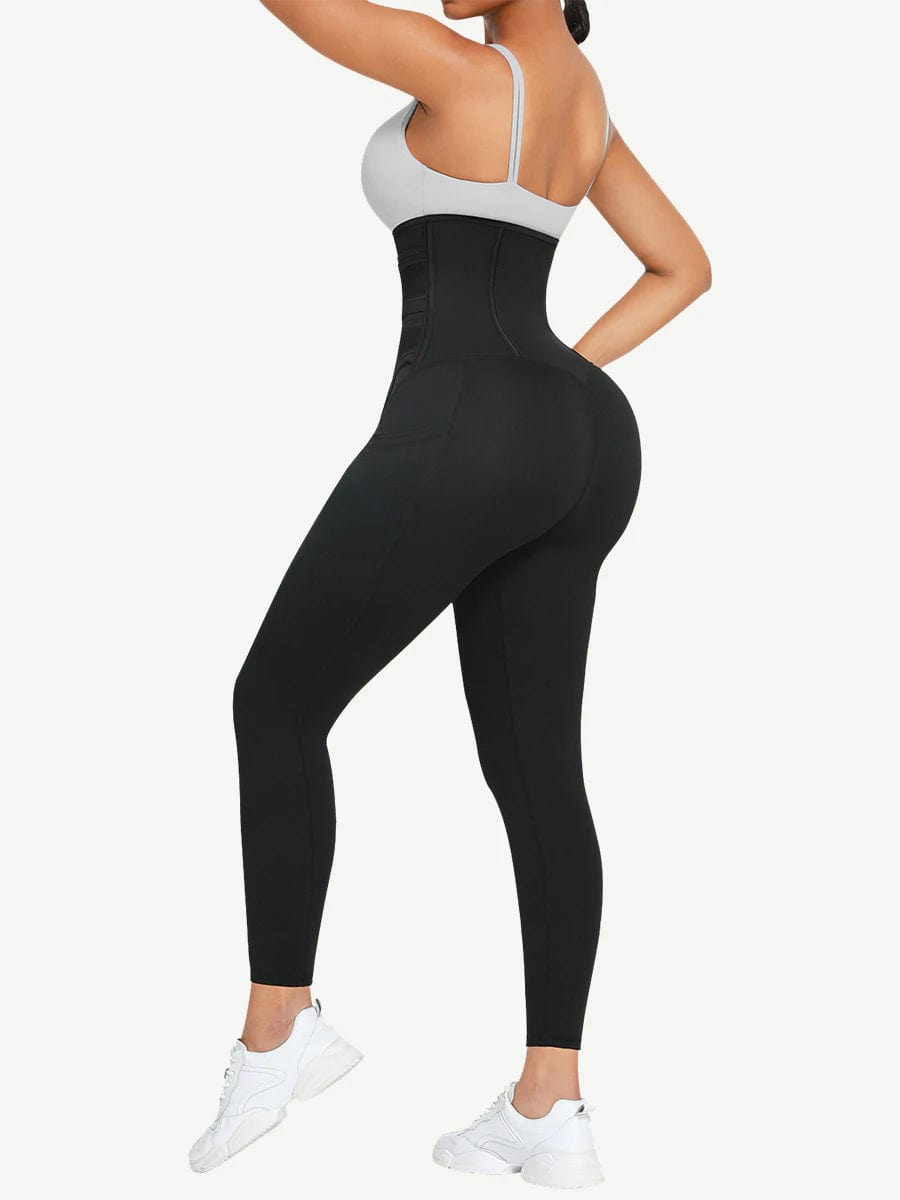 Pocket Waist Trainer Leggings with Butt-Lift Design - FirmaControl