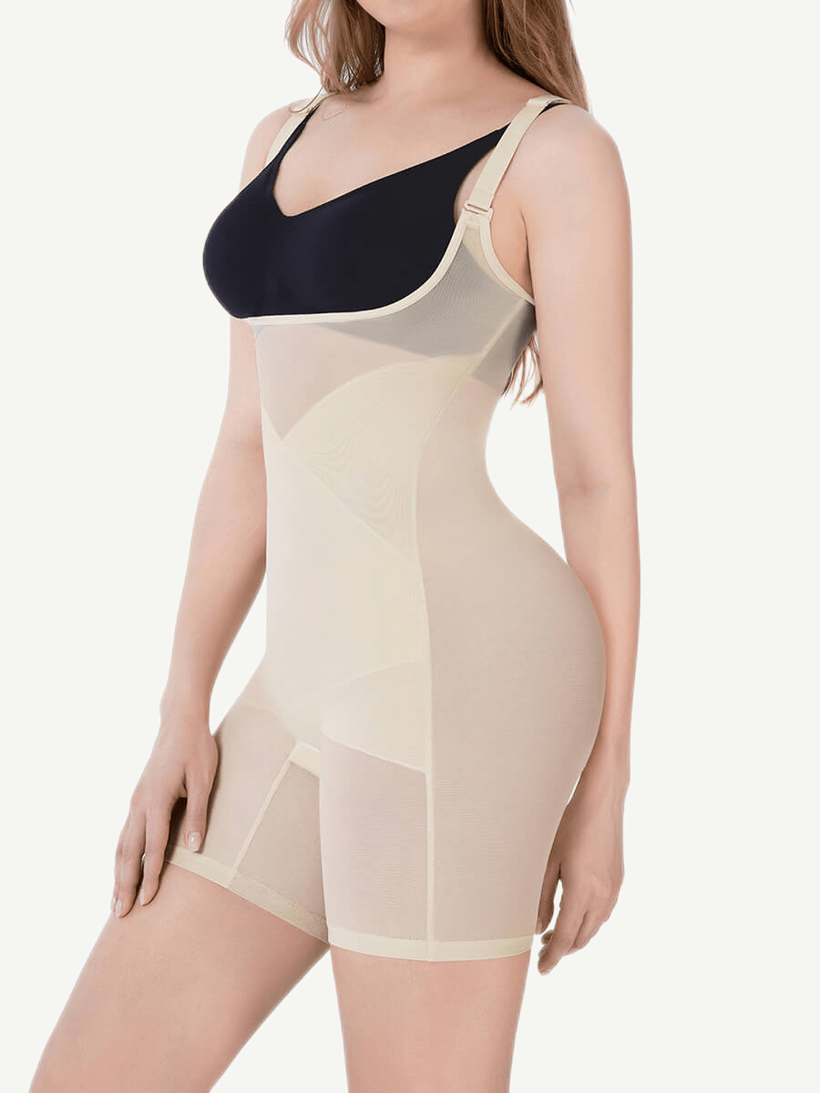 Seamless One-piece Bodysuit U-shaped Chest Support Abdomen Flattening FirmaSculpt