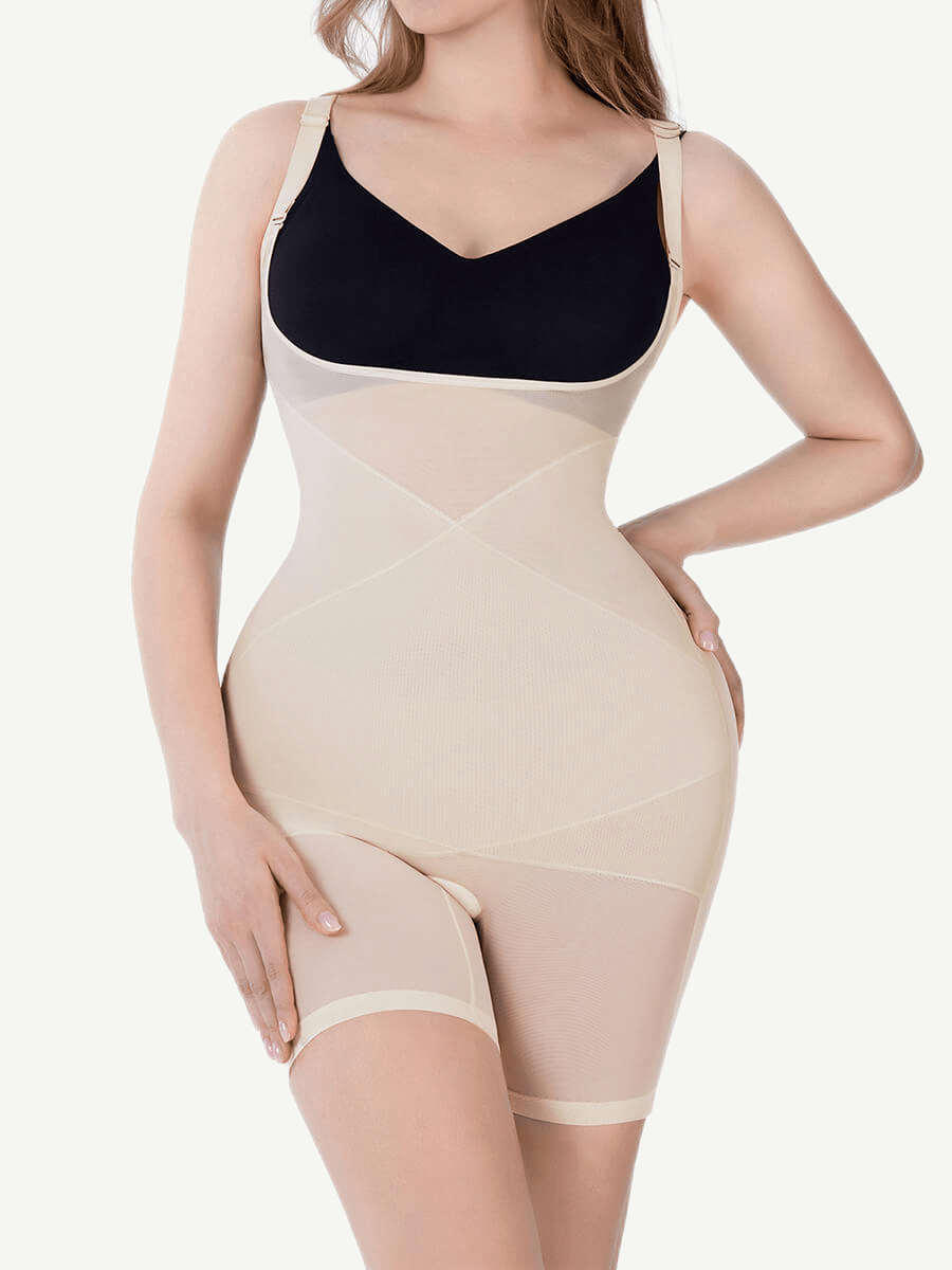 Seamless One-piece Bodysuit U-shaped Chest Support Abdomen Flattening FirmaSculpt