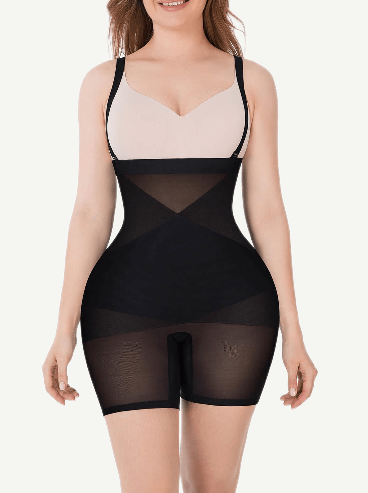 Bodysuit Shorts with Steel Bone Waist Sculpting and Thigh Slimmers - FirmaSculpt