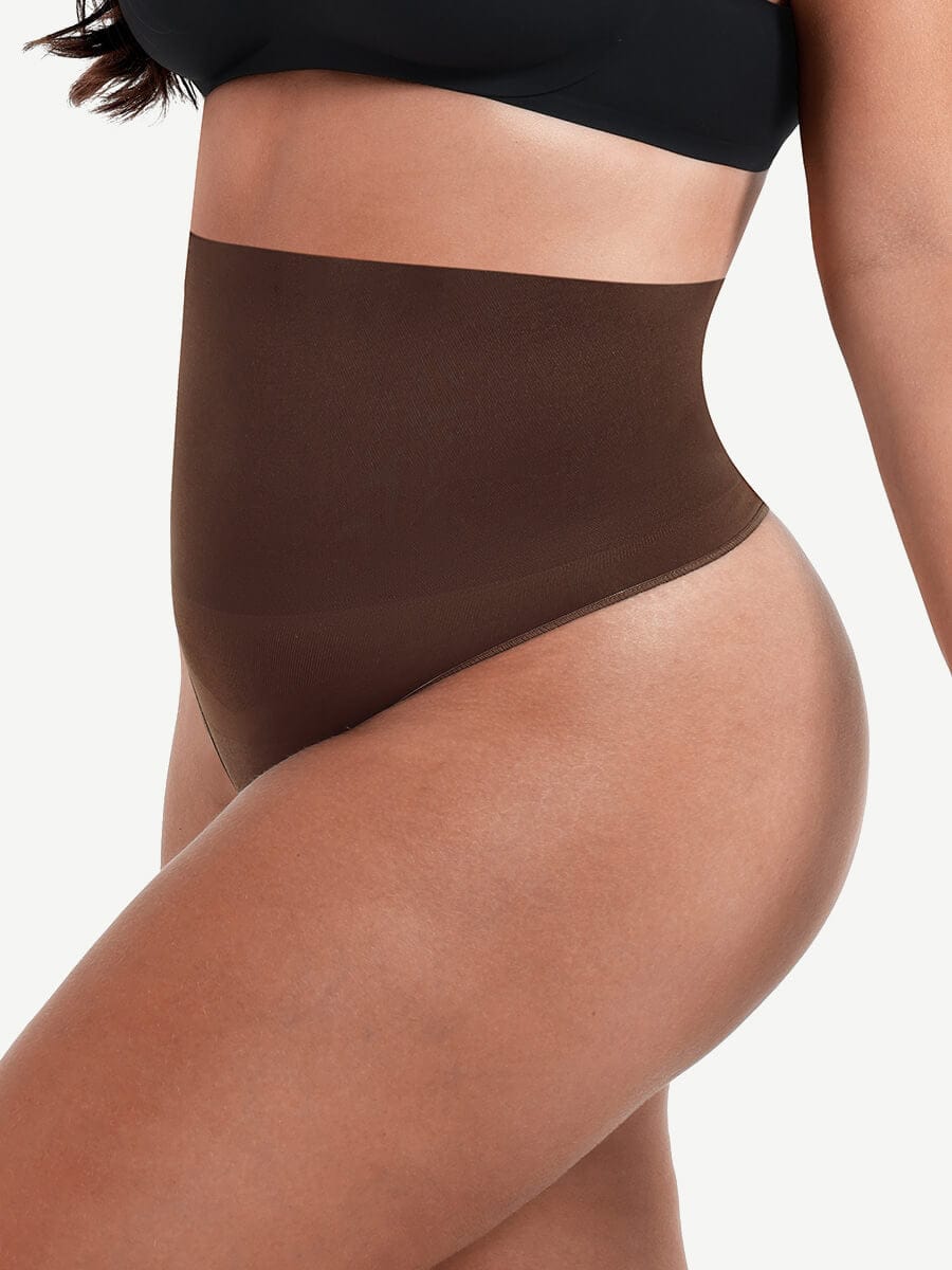 Seamless Instant Smooth Tummy Control Thong Panties - FirmaSmooth