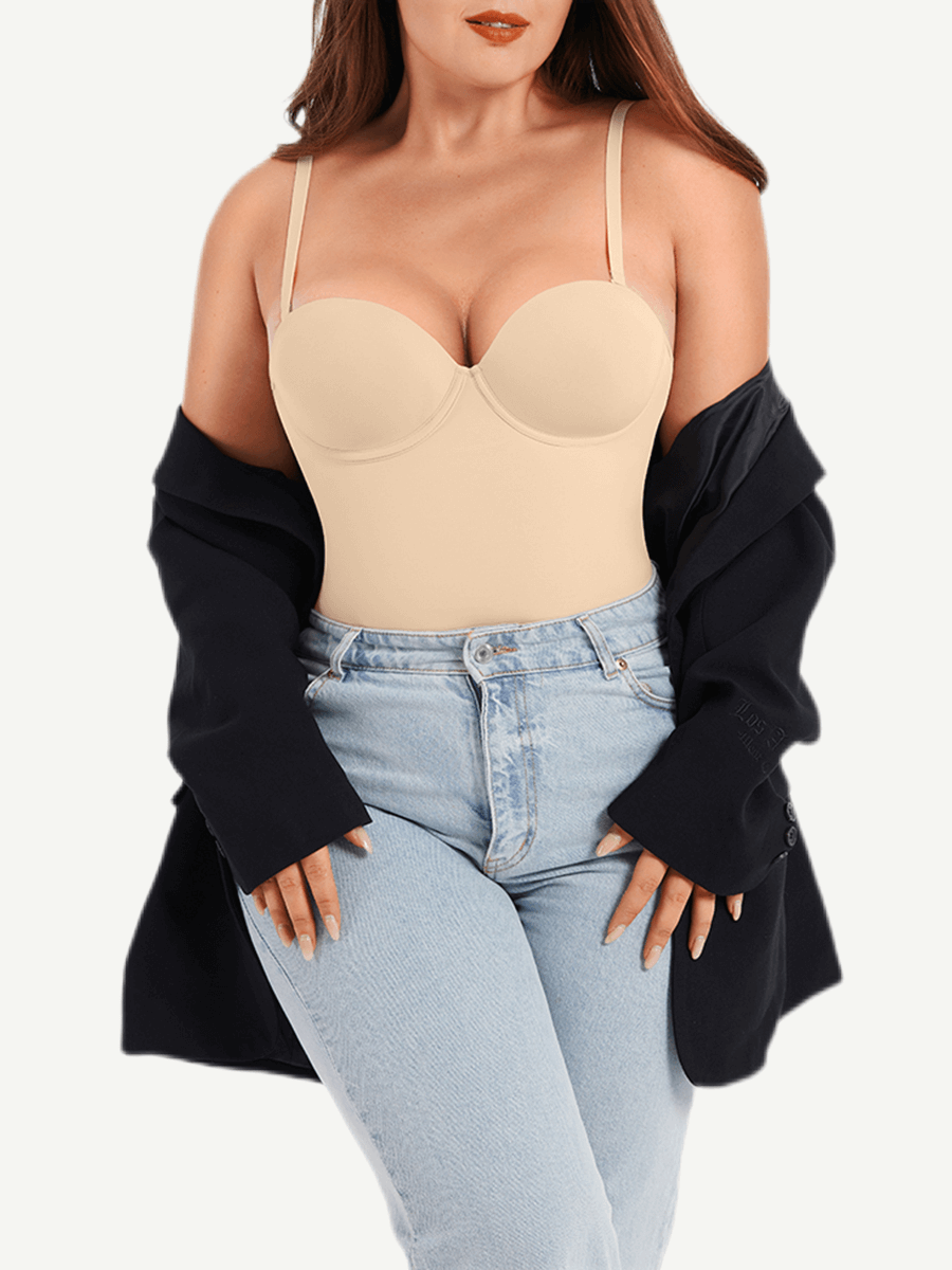 Breathable Underwire Tummy Control Shapewear Bodysuit - FirmaHold