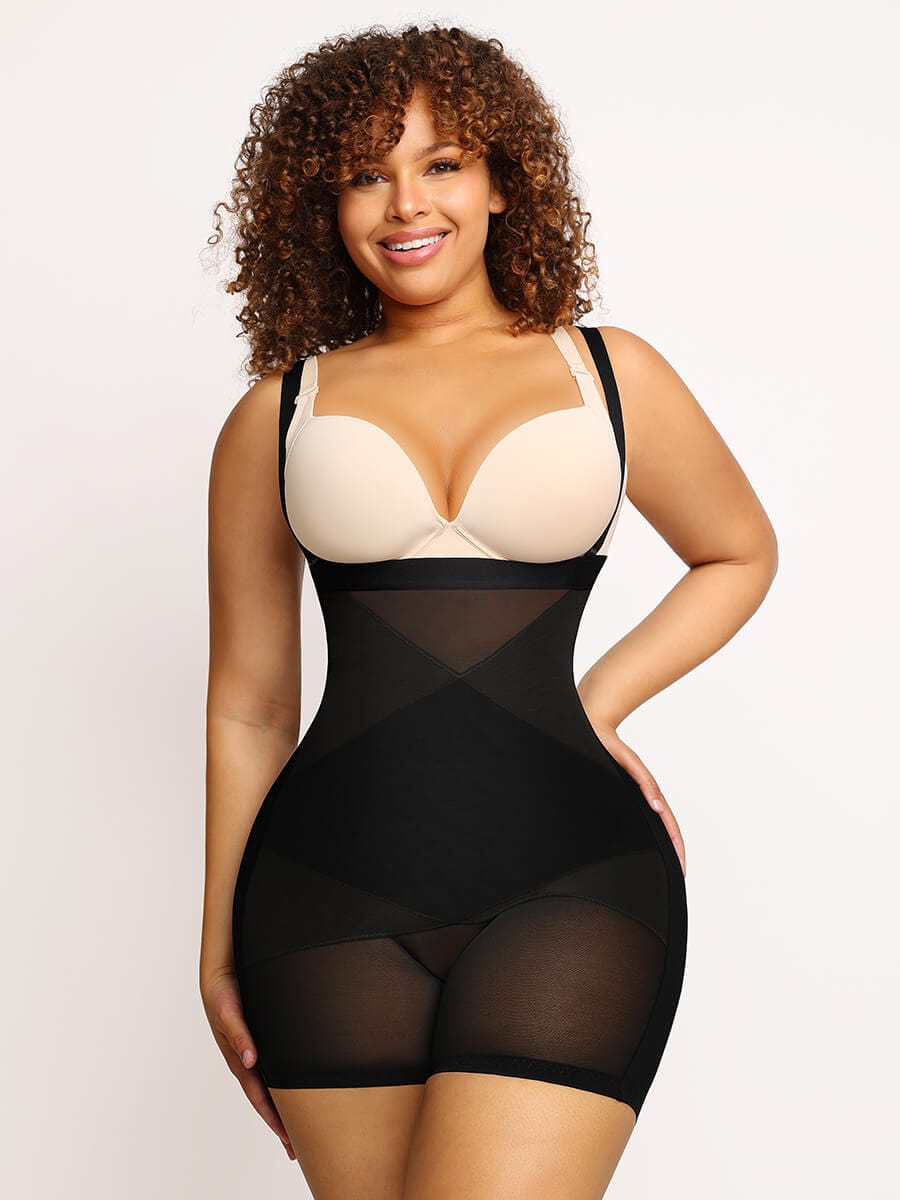 Bodysuit Shorts with Steel Bone Waist Sculpting and Thigh Slimmers - FirmaSculpt