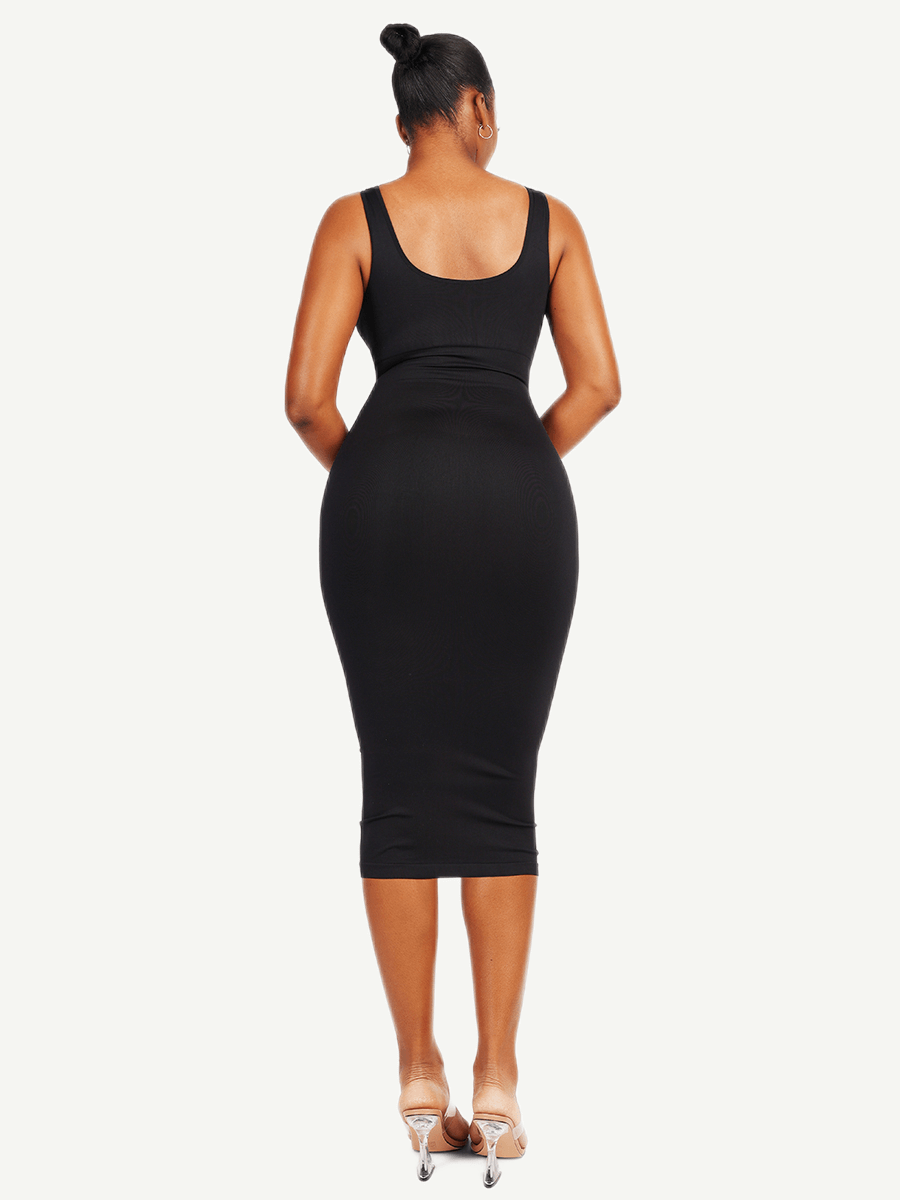 Eco-friendly Seamless Shaping Dress with U-back Design - FirmaActive