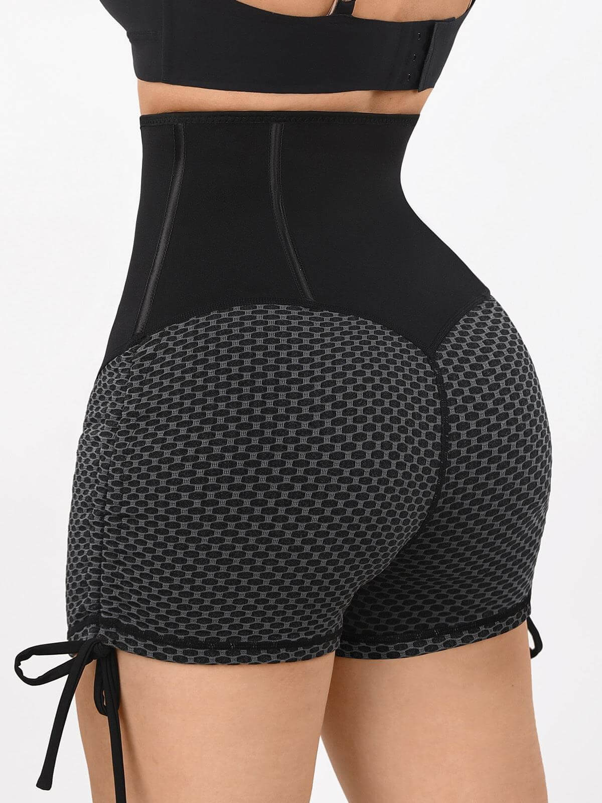 Neoprene Sauna Waist Trainer Shorts with Hook Closure - FirmaControl
