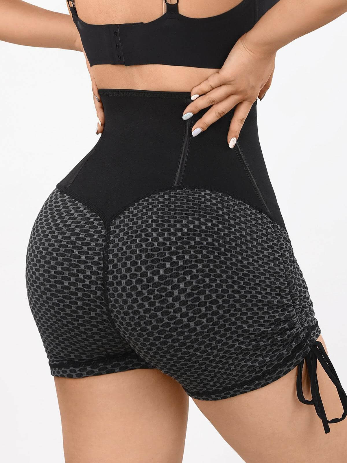 Neoprene Sauna Waist Trainer Shorts with Hook Closure - FirmaControl