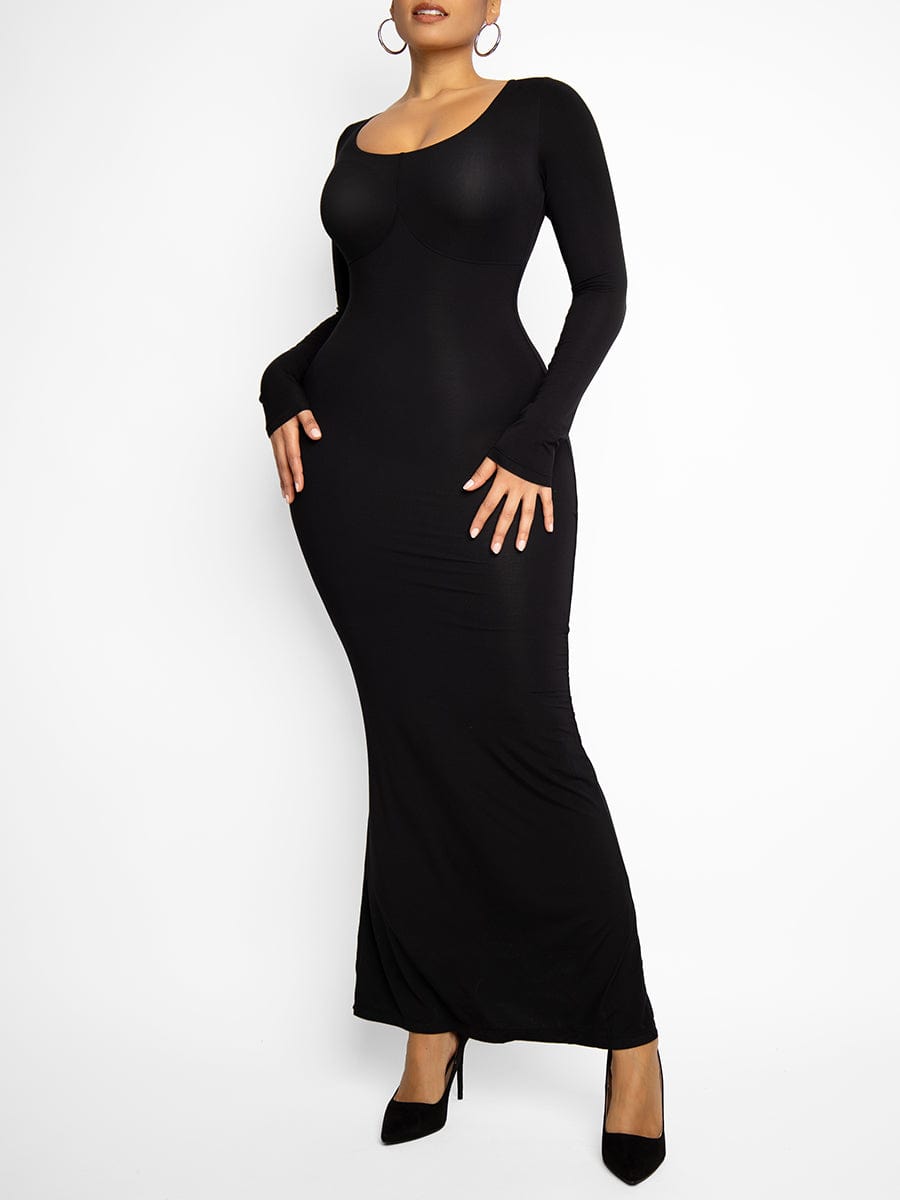 Light Shaping Abdomen Tightening Maxi Dress - FirmaSculpt