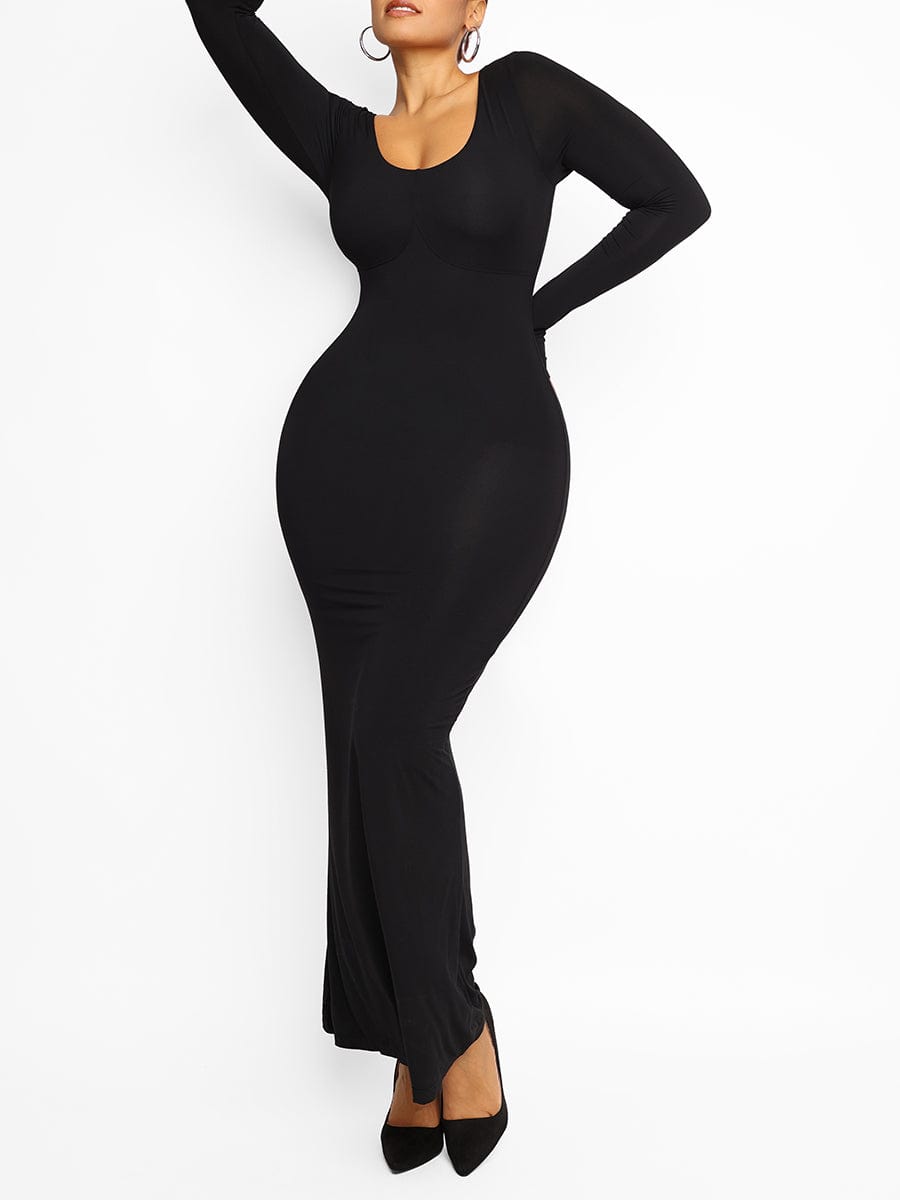 Light Shaping Abdomen Tightening Maxi Dress - FirmaSculpt