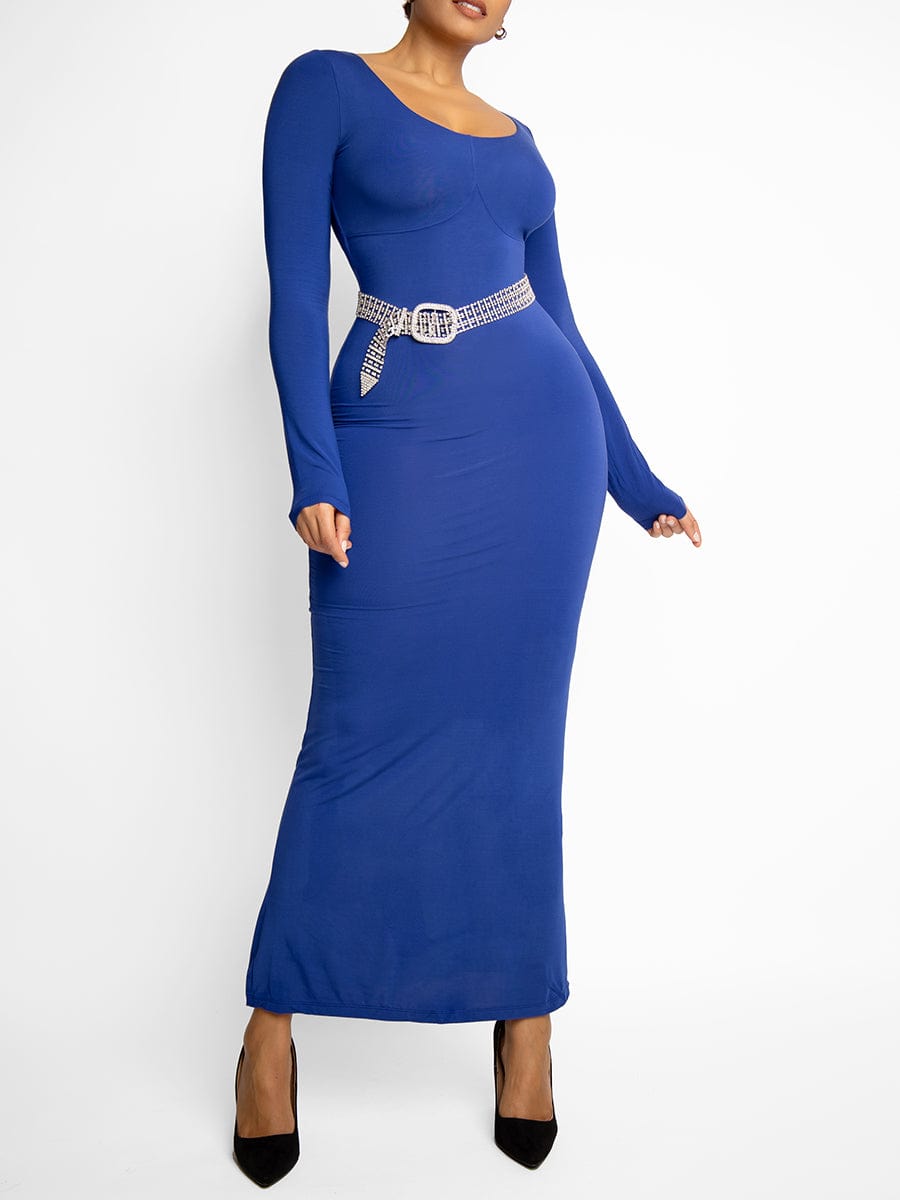 Light Shaping Abdomen Tightening Maxi Dress - FirmaSculpt