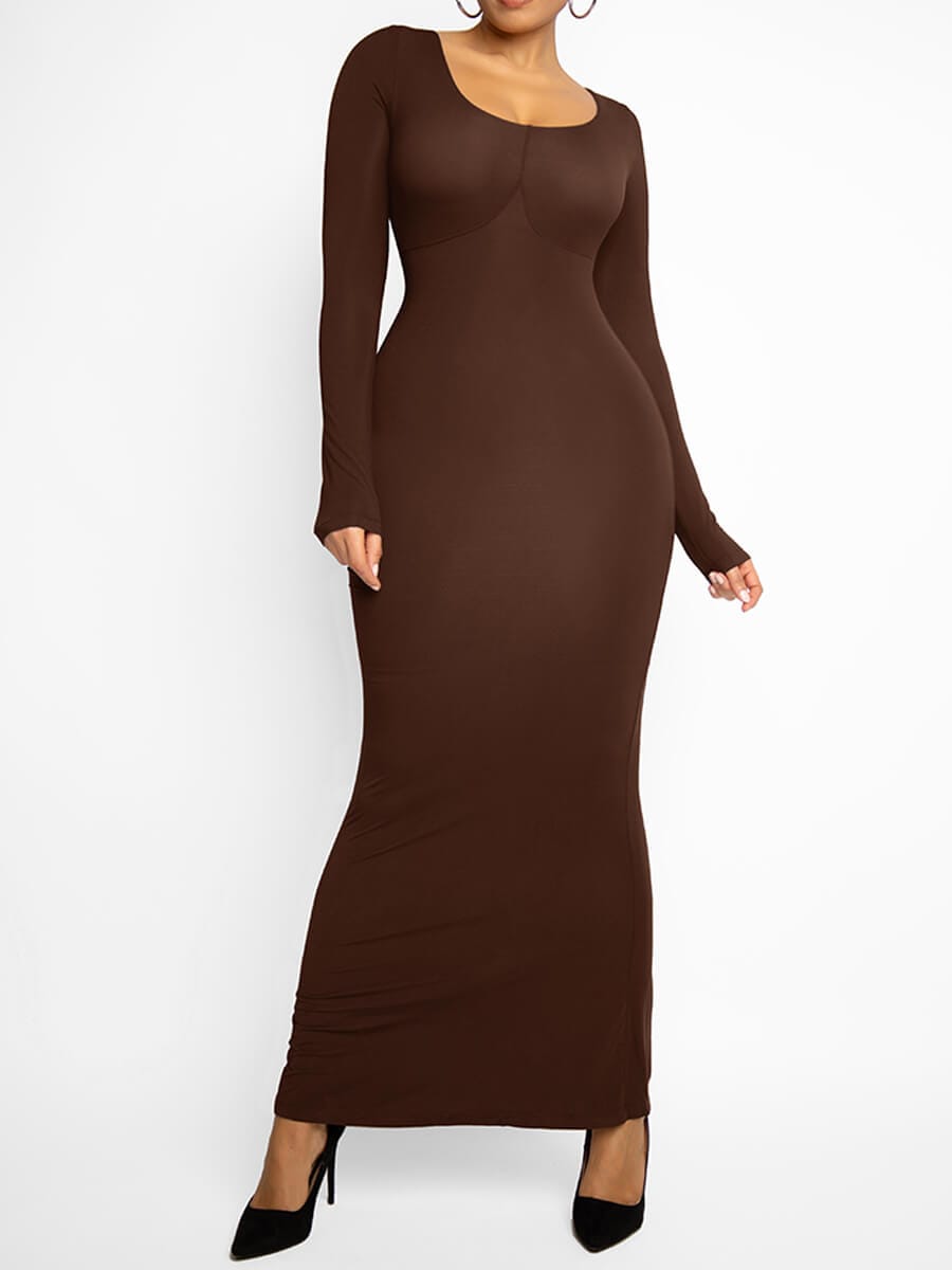Light Shaping Abdomen Tightening Maxi Dress - FirmaSculpt