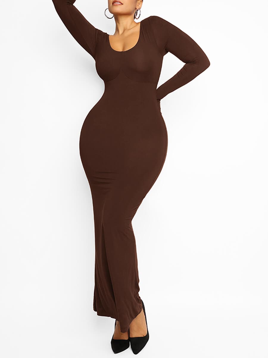 Light Shaping Abdomen Tightening Maxi Dress - FirmaSculpt