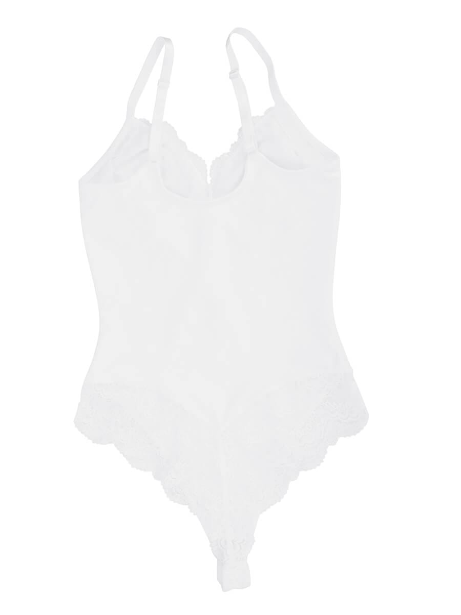 Sexy Ultra-versatile Lace Bodysuit with Tummy Control - FirmaLace