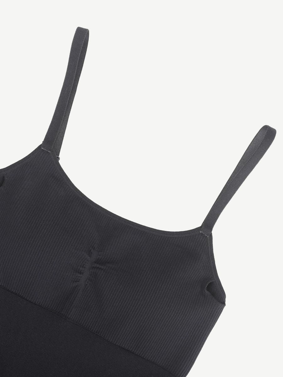 High Stretchy Seamless Tummy Control Shaping Jumpsuit with Removable Cup Pads - FirmaFlex