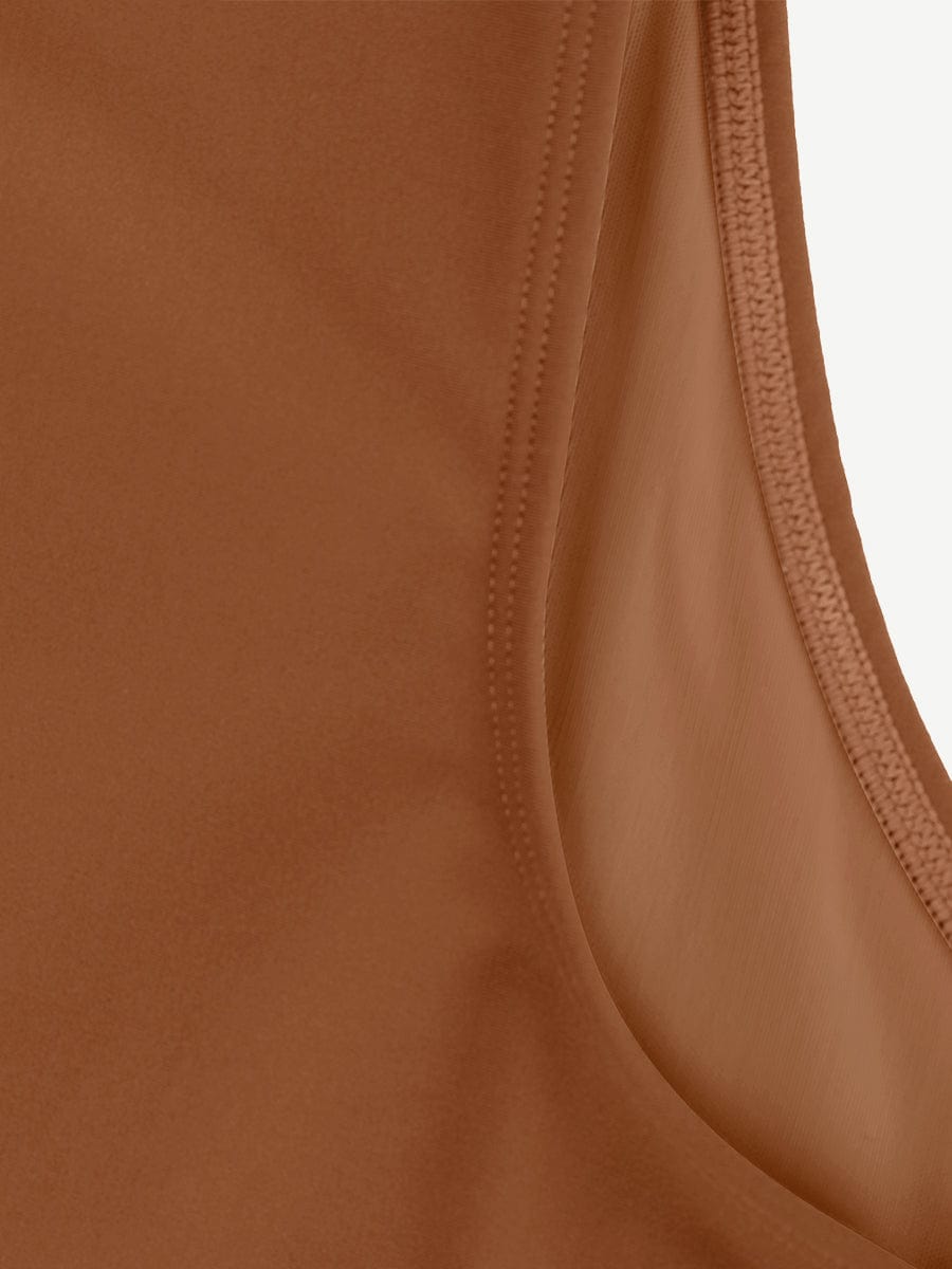 V-Neck Long Sleeve Thong Waist Control Bodysuit - FirmaSculpt